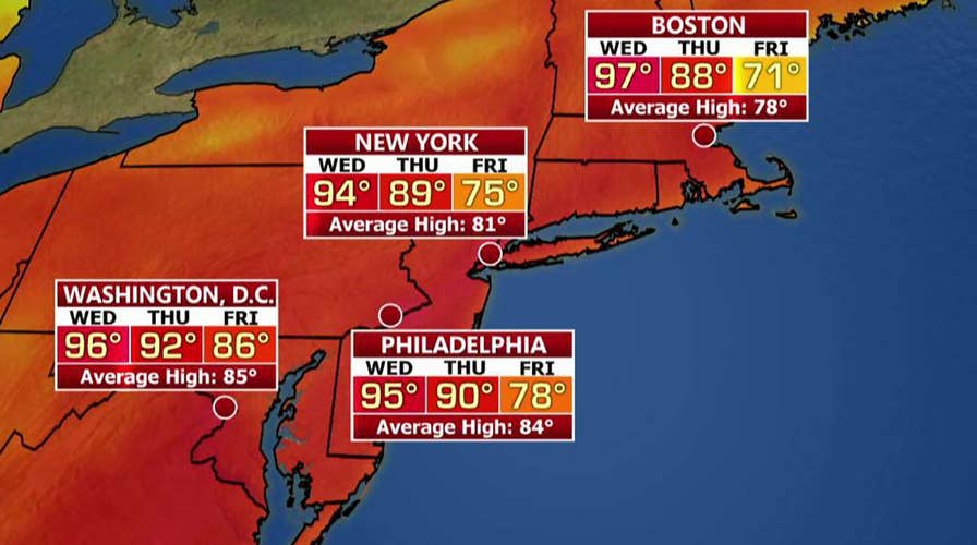 National forecast for Wednesday, August 29