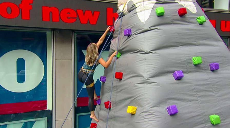 Rock climbing comes to the Ó£ÌÒÊÓÆµ Plaza