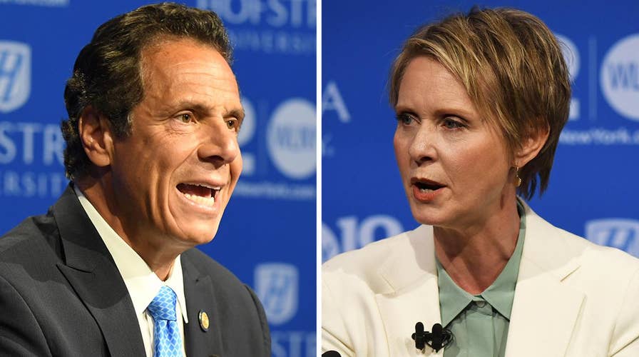 Cuomo, Nixon clash at New York gubernatorial debate