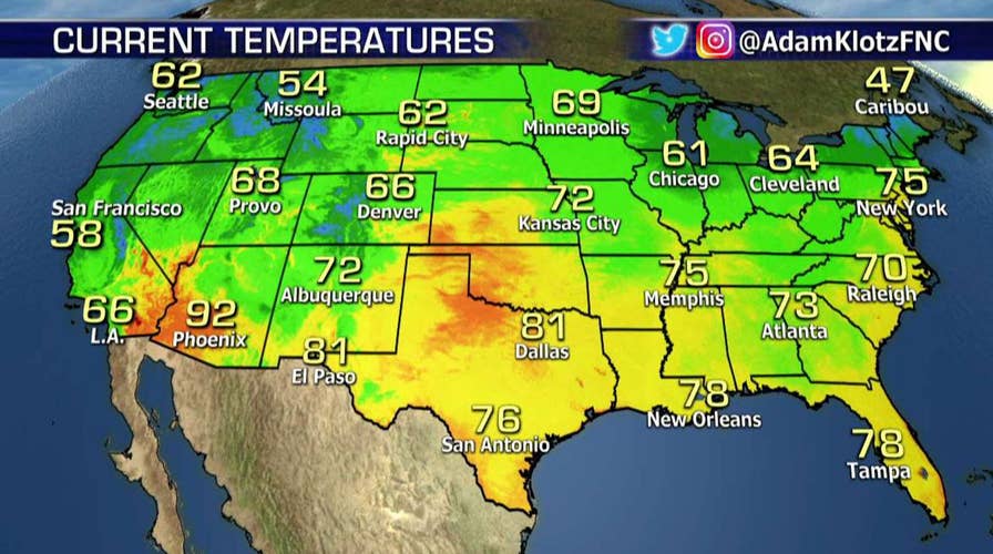 National forecast for Thursday, August 31