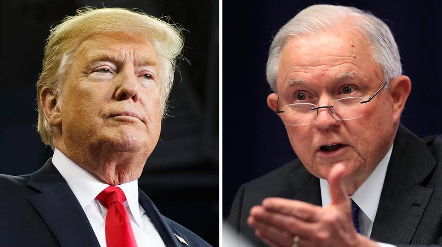 Trump comments on Sessions's fate as tension intensifies