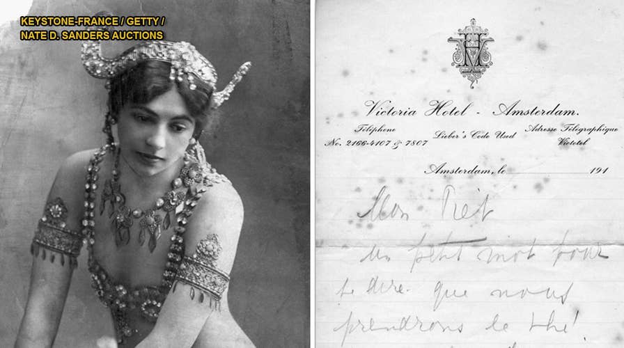 World War I spy Mata Hari's letters to lover sell at auction
