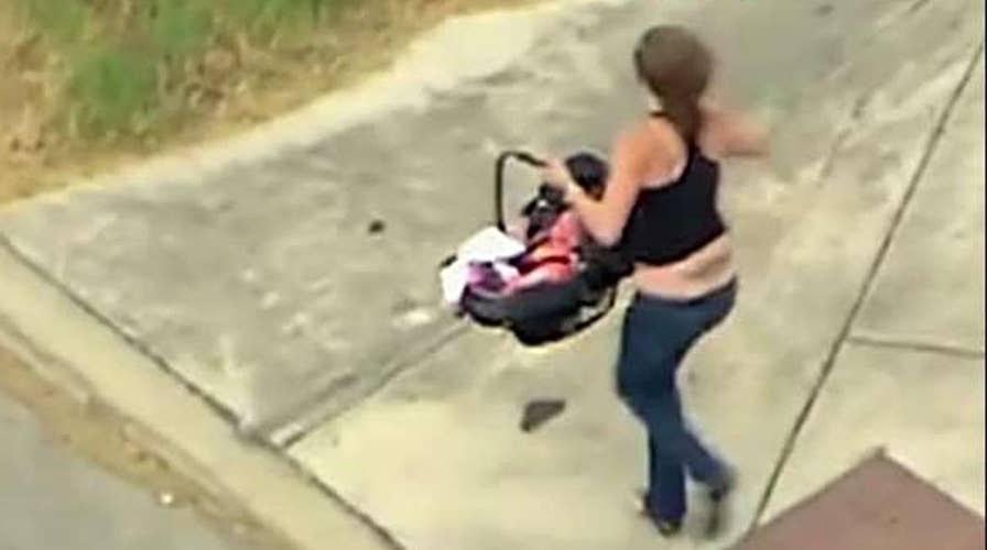 Woman with baby leads police on wild car chase