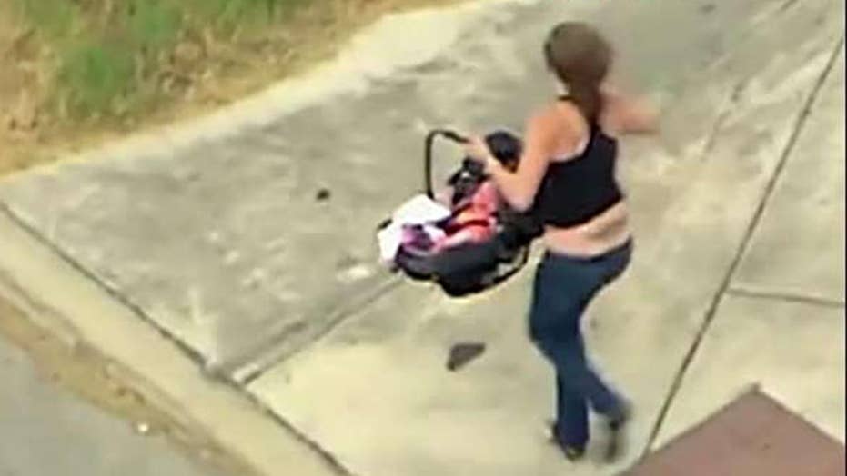Woman with baby leads police on wild car chase
