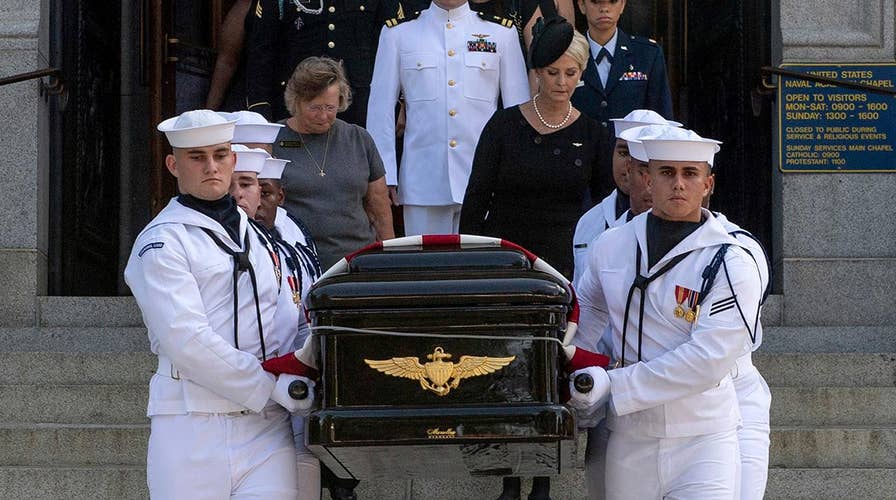 McCain laid to rest Sunday at US Naval Academy Cemetery
