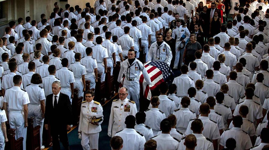 McCain interred at US Naval Academy Cemetery