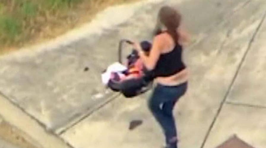 Texas woman leads police on chase with a baby in tow