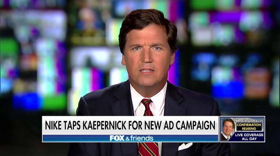 Tucker Blasts Nike for Profiting From Kaepernick's 'Attacks on the United States'