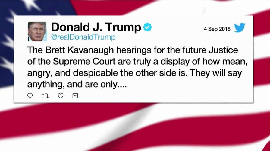 Trump slams treatment of Kavanaugh at confirmation hearing