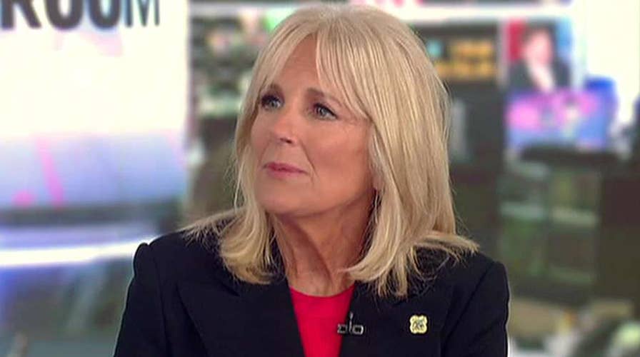 Dr. Jill Biden joins veterans walking across the country