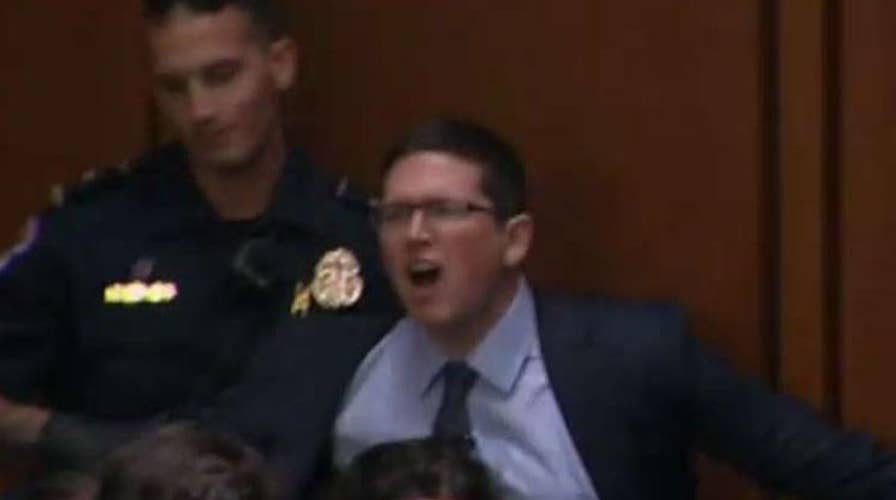 Kavanaugh hearings disrupted