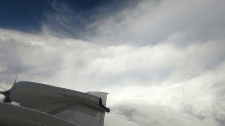 NOAA hurricane hunter penetrates Florence's eyewall