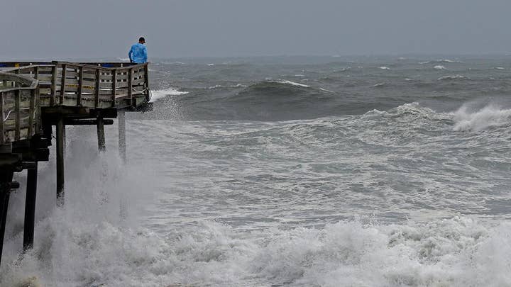 Winds picking up in North Carolina ahead of Florence