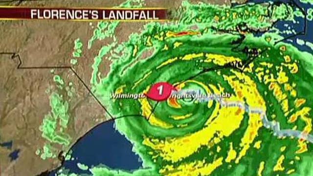 Hurricane Florence makes landfall in Wrightsville Beach, NC