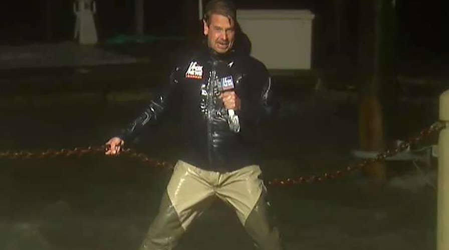 Eye of Florence approaches Wilmington, North Carolina