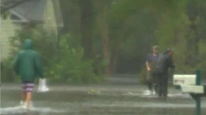 Rivers rise as Florence moves across the Carolinas