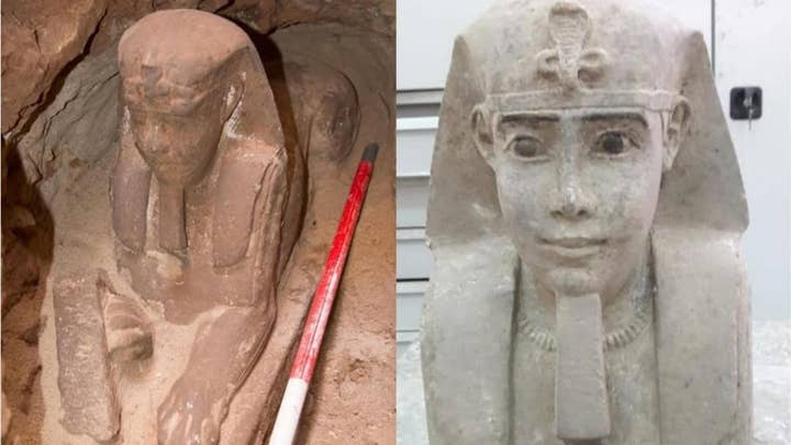 Stunning sphinx discovered at ancient Egyptian temple