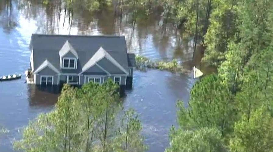 Blackhawk ride along reveals extent of Florence flooding