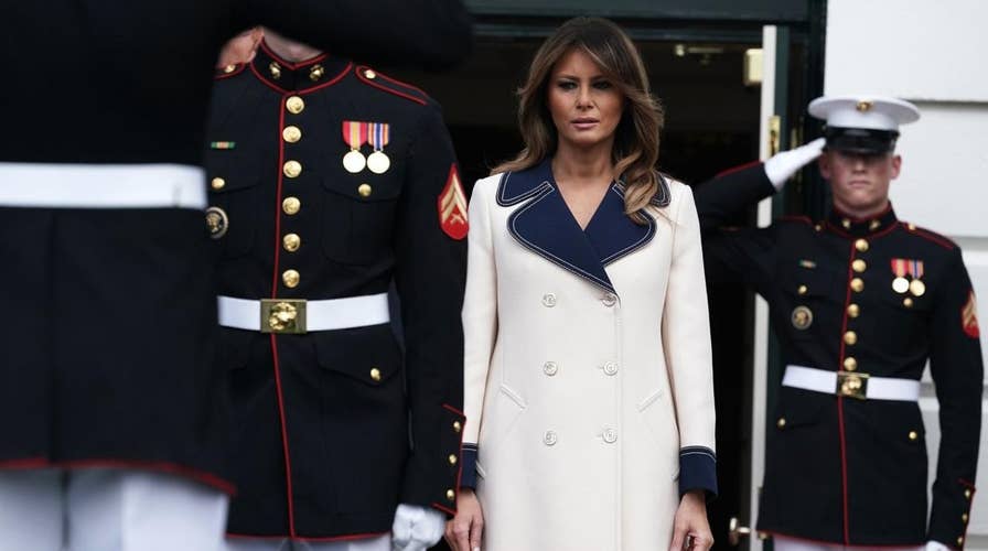 Melania Trump’s pricey coat draws praise and questions