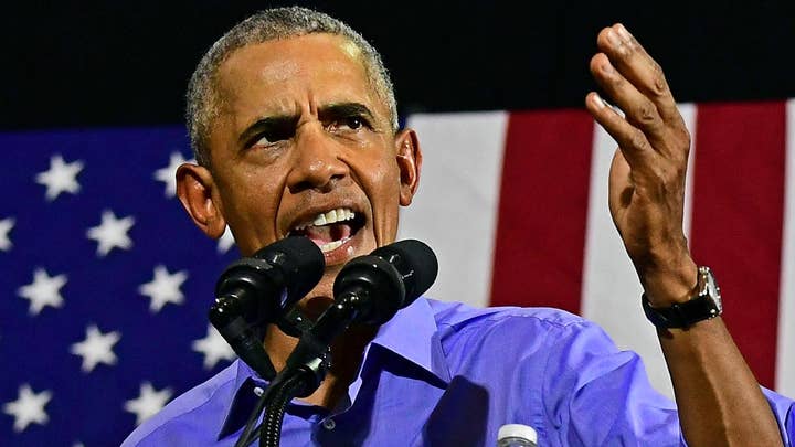 Obama speaks at Democratic rally