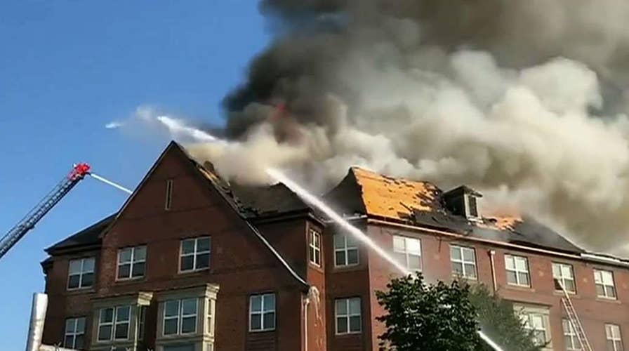 Marines run to save seniors trapped in a fire