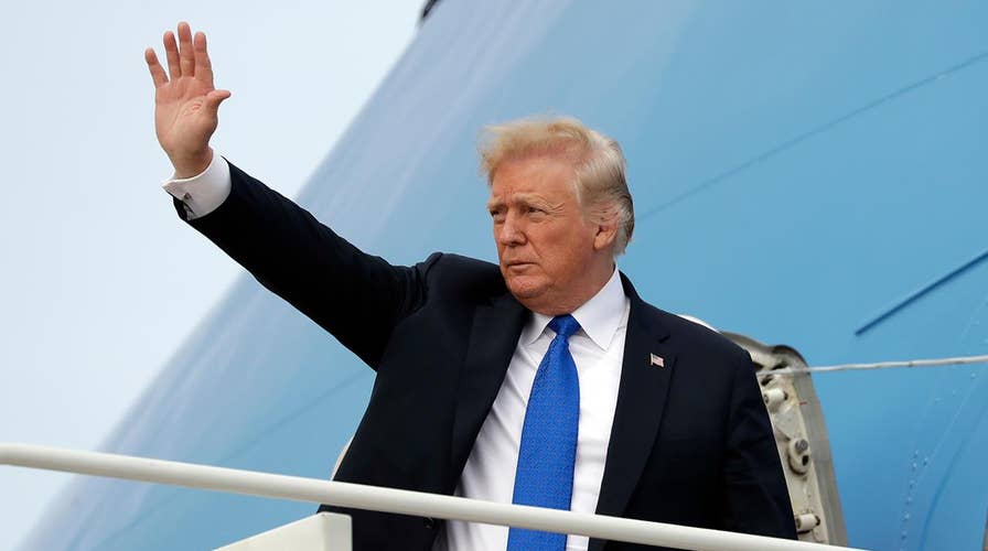 Air Force One arrives in Springfield, Missouri