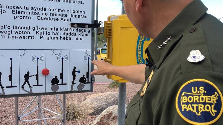 Border Patrol discourages migrants from crossing desert