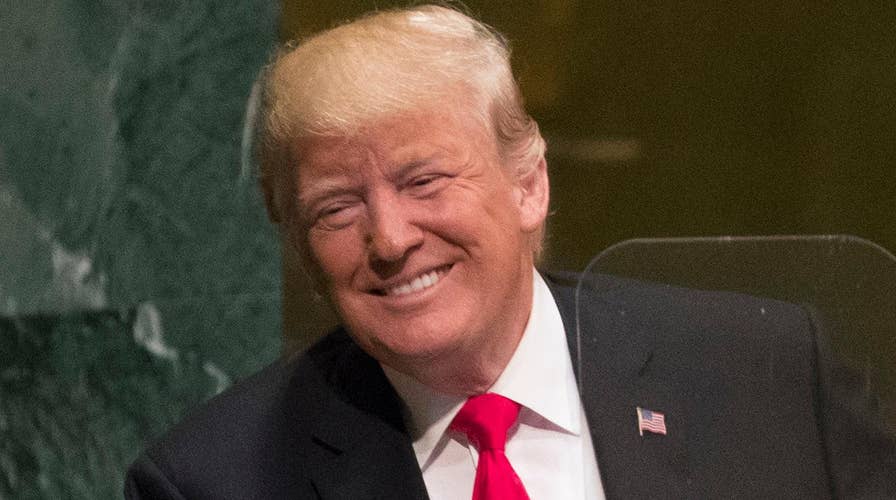Trump gets a laugh at UN General Assembly