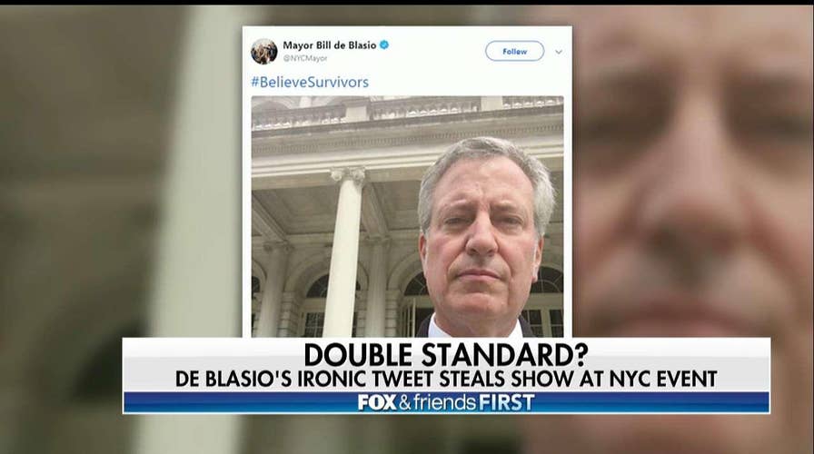 Double Standard? De Blasio's #BelieveSurvivors Tweet Raises Eyebrows