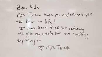 Florida teacher claims she lost job after refusing to give half-credit to students who didn't turn in work