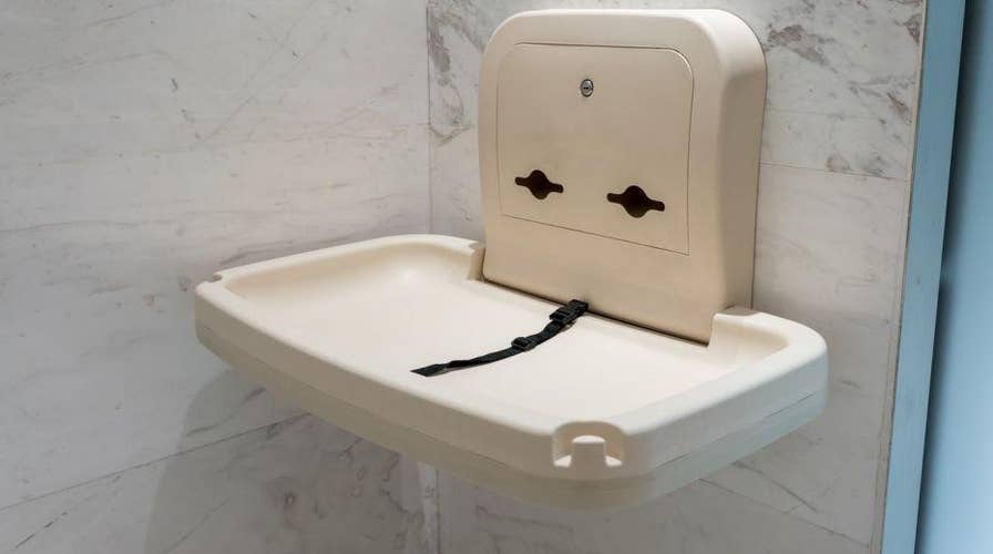 Baby changing outlet table used