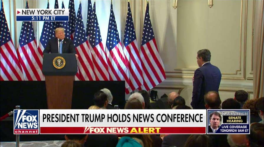 Trump Battles Acosta on Kavanaugh Allegations