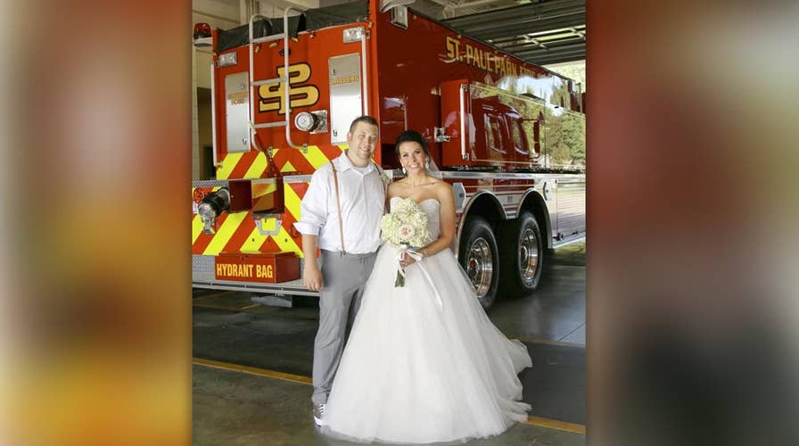 Firefighter leaves his wedding to put out fire