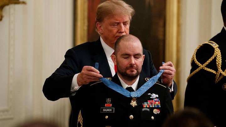 Trump awards Medal of Honor to Staff Sgt. Ronald Shurer