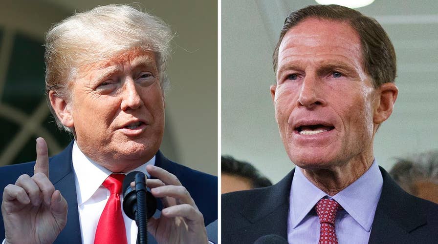 Trump calls out Blumenthal's lying past amid Kavanaugh fight