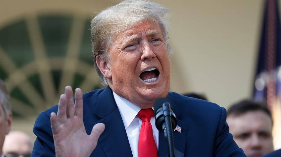 Trump spars with press over Kavanaugh at trade announcement