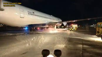 Delta Air Lines flight catches fire during aborted takeoff at JFK airport