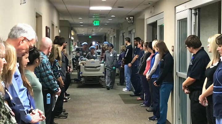 'Walk of Respect' given to organ donor by hospital staff