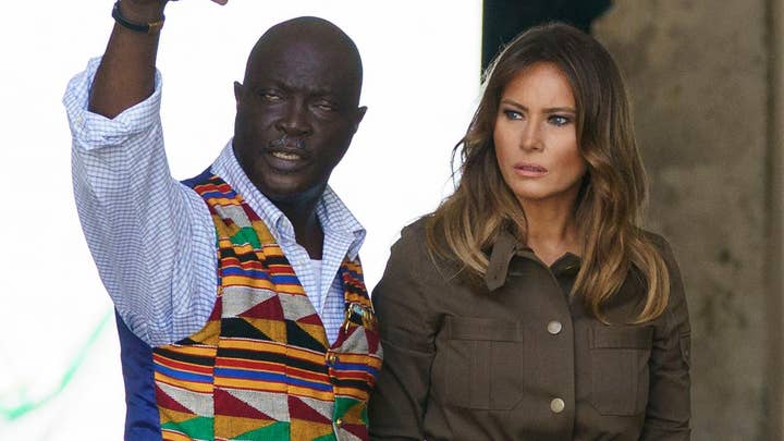 Melania Trump tours historic sites in Ghana