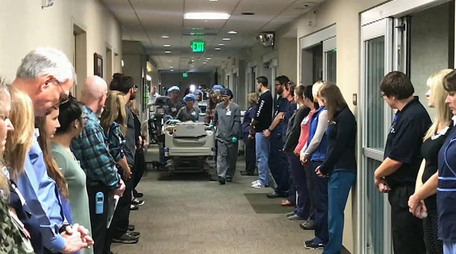 'Walk of Respect' given to organ donor by hospital staff