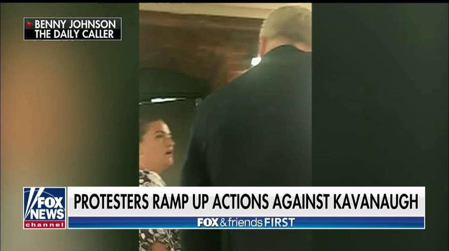 GOP Senator Pushes Back When Confronted by Anti-Kavanaugh Protester