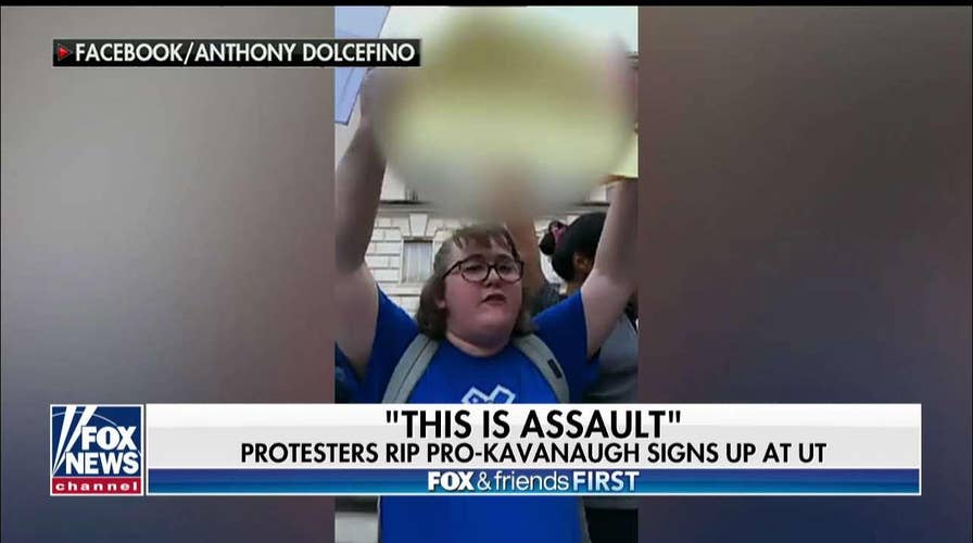 Brett Kavanaugh Protesters at University of Texas Clash With Supporters