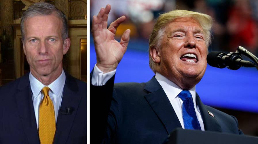 Thune: Trump pointing out inconsistencies in Ford testimony