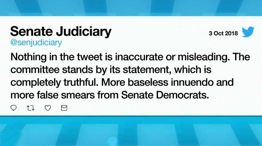 Senate Judiciary Committee defends tweet criticized by Dems