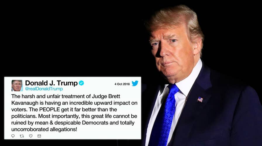 Trump sounds off about the 'unfair treatment' of Kavanaugh