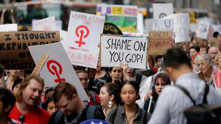 Thousands storm DC for anti-Kavanaugh protests