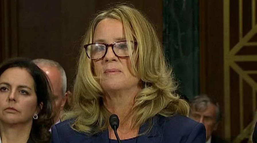 How did reporters get Dr. Christine Ford's story?