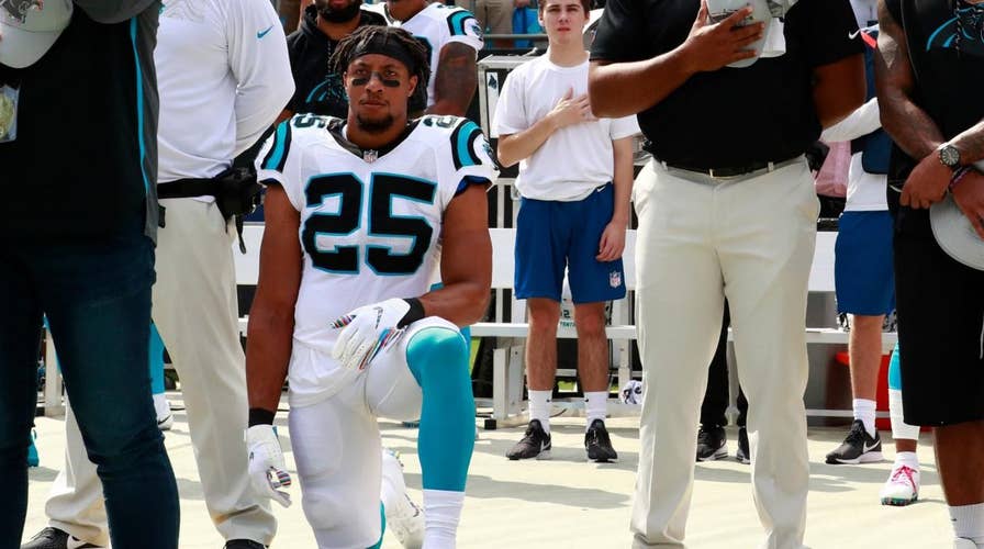 Eric Reid took a knee during national anthem
