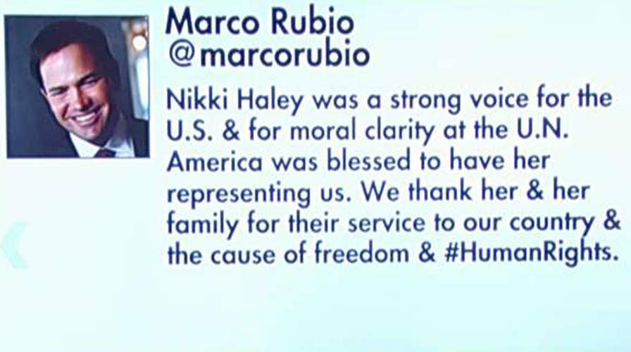 DC reacts to Nikki Haley's resignation