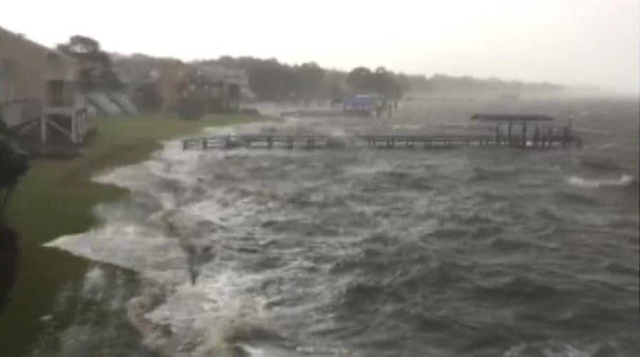 Dangerous storm surge threatens Alligator Point, Florida